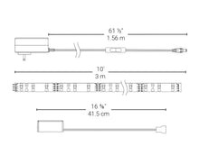 Load image into Gallery viewer, 10 ft. Smart WiFi RGB LED Light Strip