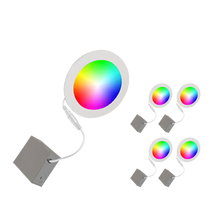 Load image into Gallery viewer, 6" Smart WiFi Color + White LED Recessed Light Fixture (4-Pack)