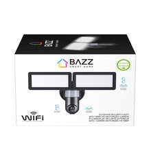 Load image into Gallery viewer, WiFi Waterproof Outdoor Security Light with HD 1080p Camera, Black