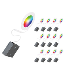 Load image into Gallery viewer, 4" Smart Wi-Fi RGB LED Recessed Light Fixture (12-Pack)