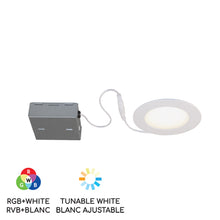 Load image into Gallery viewer, 4" Smart Wifi RGB LED White Recessed Light Fixture