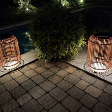 Load image into Gallery viewer, Tulum Smart Solar Outdoor Patio Garden LED Light 13 X 19 In. - Beige