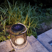 Load image into Gallery viewer, Tulum Smart Solar Outdoor Patio Garden LED Light 11x 15 In. - Black