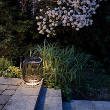 Load image into Gallery viewer, Tulum Smart Solar Outdoor Patio Garden LED Light 11x 15 In. - Black