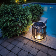 Load image into Gallery viewer, Tulum Smart Solar Outdoor Patio Garden LED Light 11x 15 In. - Black
