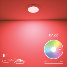 Load image into Gallery viewer, 6" Smart WiFi RGB+White LED Recessed Light Fixture