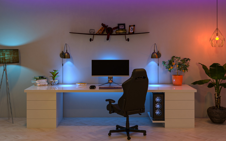 Gaming setup, Desk Setup, Gamer Room, gaming room 