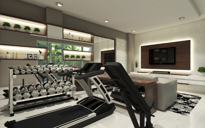 Gym online room lighting